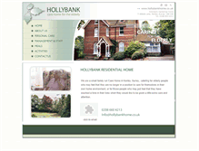 Tablet Screenshot of hollybankhome.co.uk